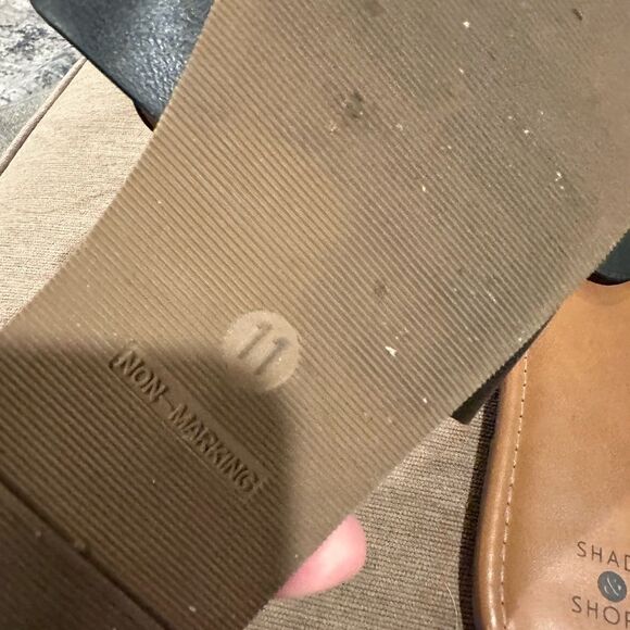 Sandals‎ slip on black size 11 - Picture 3 of 3